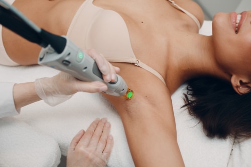 Hair removal cosmetology procedure